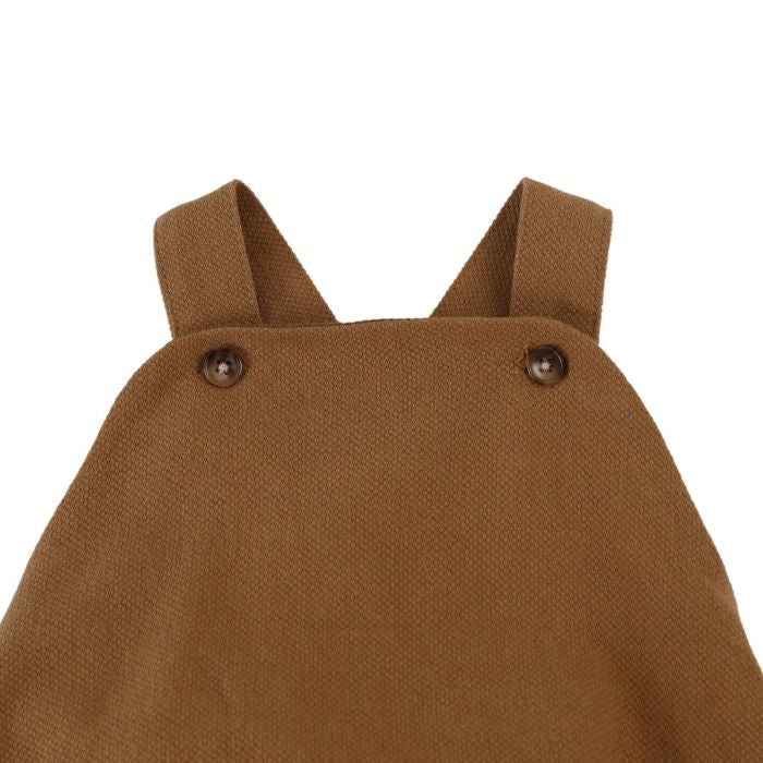 ⋙ Romper "Jimi" in hay braun von Donsje ♡ - pilzessono.shop - zauberhafte Kinderdinge