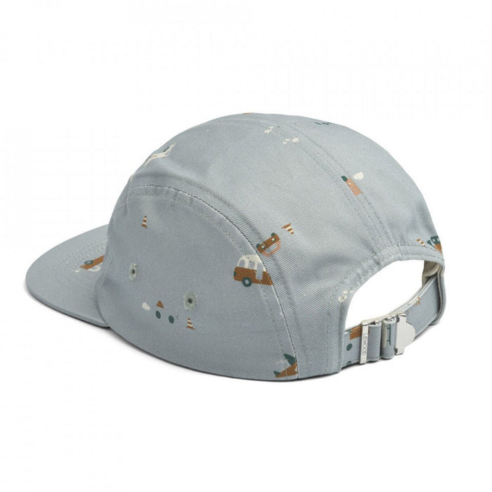 Rory Printed Cap Vehicles / Dove blue mix - pilzessono.shop - zauberhafte Kinderdinge