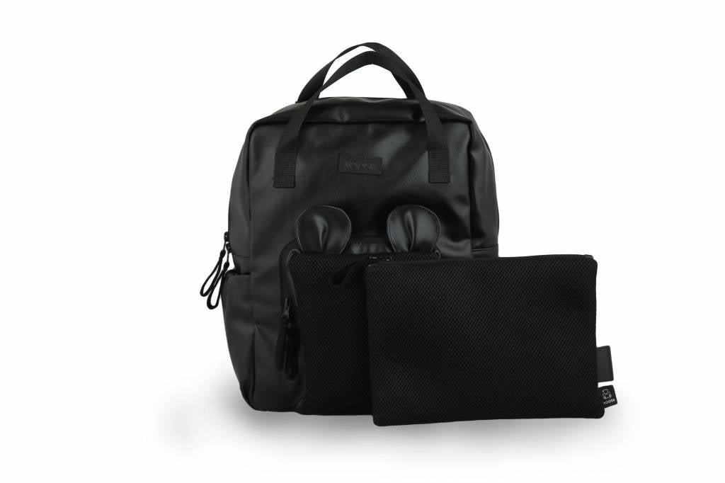 Rucksack BEAR in schwarz - pilzessono.shop - zauberhafte Kinderdinge