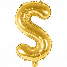 S Folienballon gold Buchstabe - pilzessono.shop - zauberhafte Kinderdinge