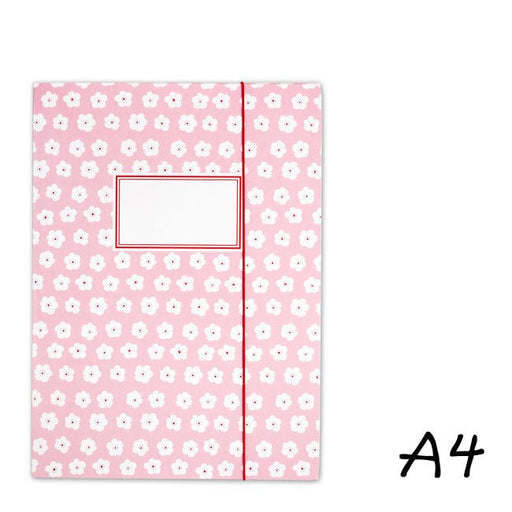 Sammelmappe Blümchen Rosa A4 von Krima & Isa - pilzessono.shop - zauberhafte Kinderdinge