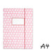 Sammelmappe Blümchen Rosa A4 von Krima & Isa - pilzessono.shop - zauberhafte Kinderdinge