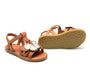 Sandale Iles Sky | Papillon in Walnut Leather mit Schmetterling - pilzessono.shop - zauberhafte Kinderdinge