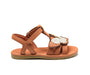 Sandale Iles Sky | Papillon in Walnut Leather mit Schmetterling - pilzessono.shop - zauberhafte Kinderdinge