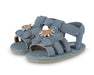 Sandale Tuti Fields "Forget me not" in Petrol Nubuck - pilzessono.shop - zauberhafte Kinderdinge
