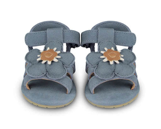 Sandale Tuti Fields "Forget me not" in Petrol Nubuck - pilzessono.shop - zauberhafte Kinderdinge