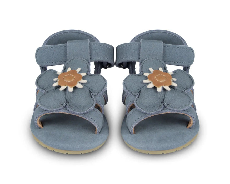 Sandale Tuti Fields "Forget me not" in Petrol Nubuck - pilzessono.shop - zauberhafte Kinderdinge