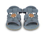 Sandale Tuti Fields "Forget me not" in Petrol Nubuck - pilzessono.shop - zauberhafte Kinderdinge