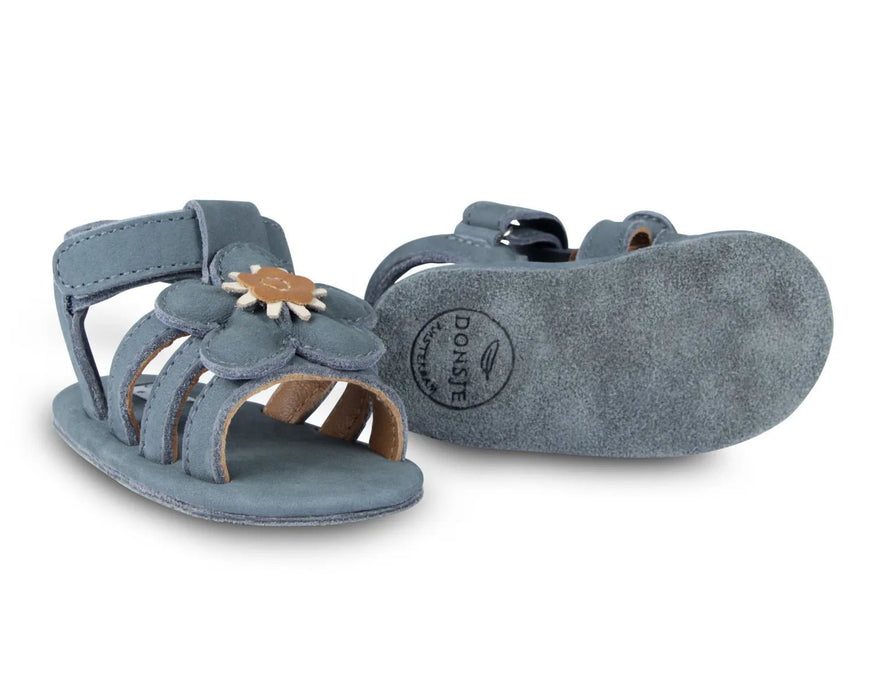 Sandale Tuti Fields "Forget me not" in Petrol Nubuck - pilzessono.shop - zauberhafte Kinderdinge