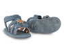 Sandale Tuti Fields "Forget me not" in Petrol Nubuck - pilzessono.shop - zauberhafte Kinderdinge