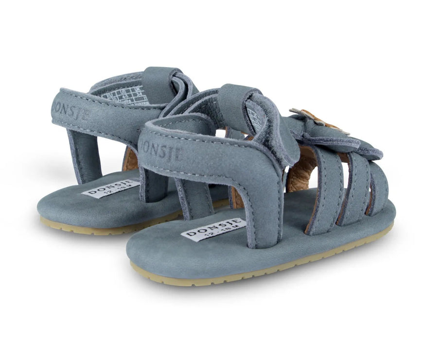 Sandale Tuti Fields "Forget me not" in Petrol Nubuck - pilzessono.shop - zauberhafte Kinderdinge