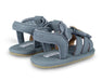 Sandale Tuti Fields "Forget me not" in Petrol Nubuck - pilzessono.shop - zauberhafte Kinderdinge