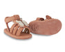 Sandale Tuti Sky | Papillon in Walnut Nubuck mit Schmetterling - pilzessono.shop - zauberhafte Kinderdinge