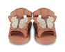 Sandale Tuti Sky | Papillon in Walnut Nubuck mit Schmetterling - pilzessono.shop - zauberhafte Kinderdinge