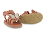 Sandale Tuti Sky | Papillon in Walnut Nubuck mit Schmetterling - pilzessono.shop - zauberhafte Kinderdinge