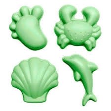 Sandspielformen pastellgrün - pilzessono.shop - zauberhafte Kinderdinge