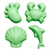 Sandspielformen pastellgrün - pilzessono.shop - zauberhafte Kinderdinge