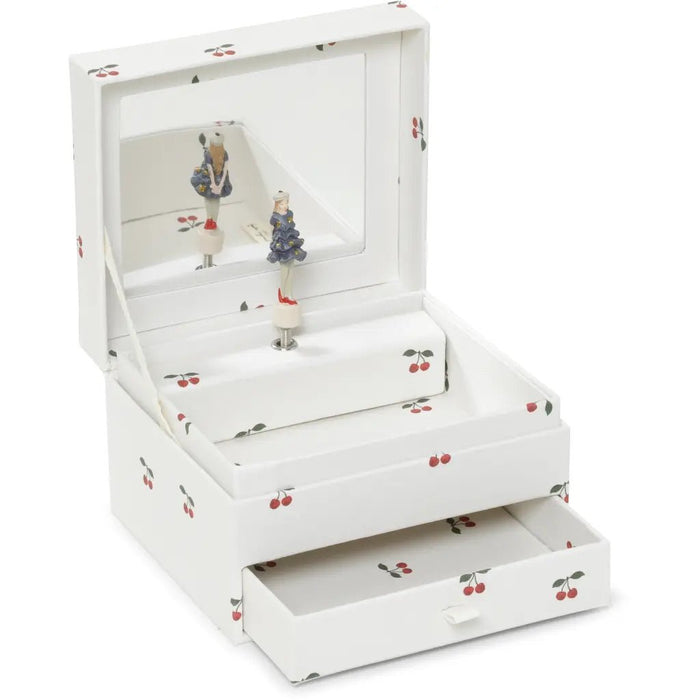 ♡ Schatzkiste Spieluhr | treasure box in cherry 🍒 von Konges Sløjd - pilzessono.shop - zauberhafte Kinderdinge