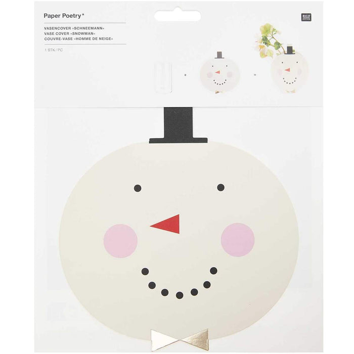⋙ Schneemann Vasendeko von Rico Design ♡ - pilzessono.shop - zauberhafte Kinderdinge