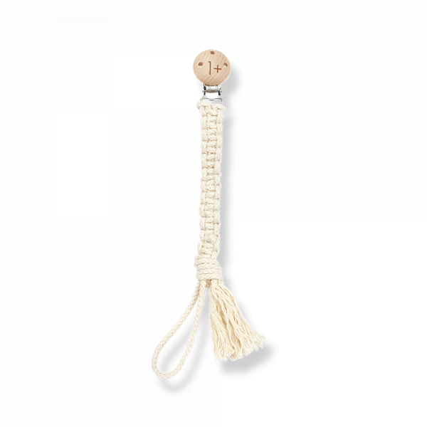 ⋙ Schnullerkette in beige von 1+ in the family ♥ - pilzessono.shop - zauberhafte Kinderdinge