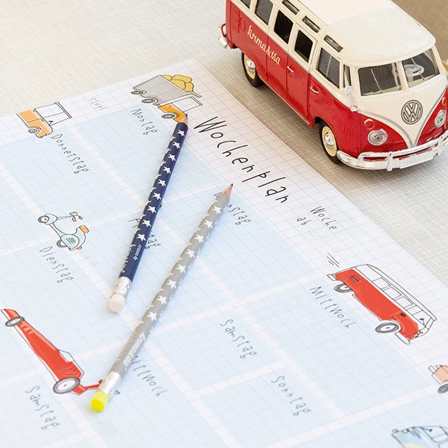 Schreibtischunterlage "Autos" von Krima & Isa - pilzessono.shop - zauberhafte Kinderdinge