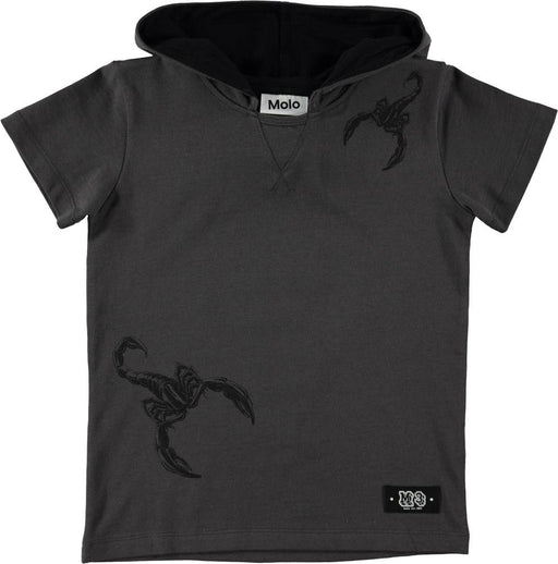 Schwarzes T-Shirt mit Kapuze - pilzessono.shop - zauberhafte Kinderdinge