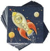 Servietten Weltraum Raumschiff von Ginger Ray - pilzessono.shop - zauberhafte Kinderdinge