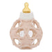 Set aus Glasfläschchen und Star Ball in rose von Hevea - pilzessono.shop - zauberhafte Kinderdinge