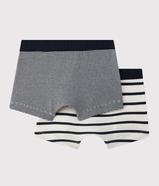 ⋙ Set mit 2 gestreiften Boxershorts für kleine Jungen von Petit Bateau ♡ - pilzessono.shop - zauberhafte Kinderdinge