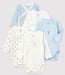 ⋙ Set mit fünf langärmeligen Bodys für Neugeborene von Petit Bateau ♡ - pilzessono.shop - zauberhafte Kinderdinge