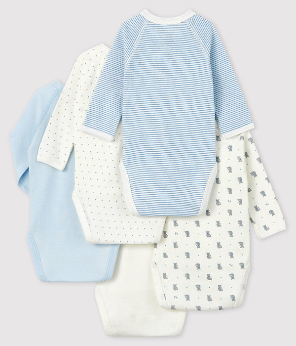 ⋙ Set mit fünf langärmeligen Bodys für Neugeborene von Petit Bateau ♡ - pilzessono.shop - zauberhafte Kinderdinge