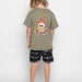 Shirt mit Print Flamme und Totenkopf - pilzessono.shop - zauberhafte Kinderdinge