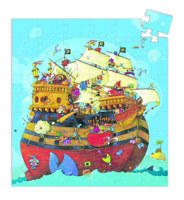 Silhouetten-Puzzle Barbarossas Schiff von Djeco - pilzessono.shop - zauberhafte Kinderdinge