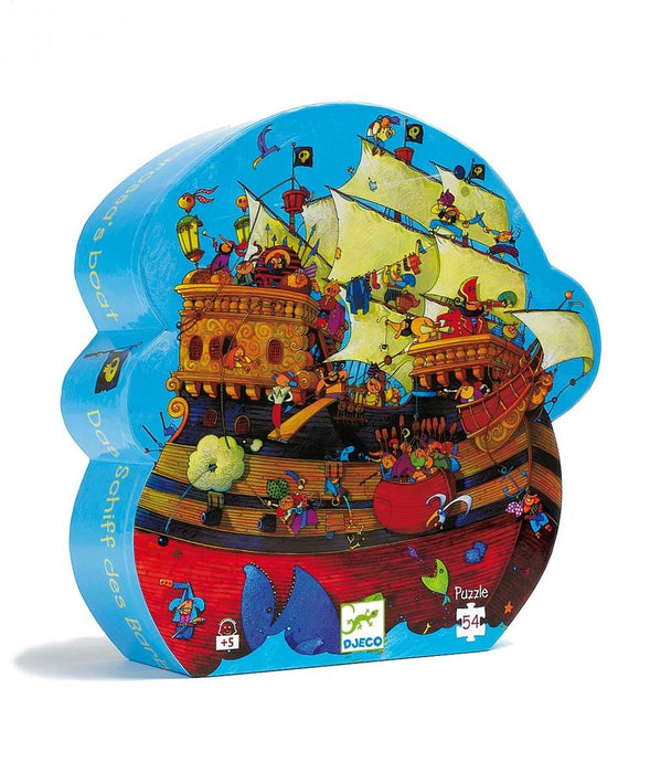 Silhouetten-Puzzle Barbarossas Schiff von Djeco - pilzessono.shop - zauberhafte Kinderdinge