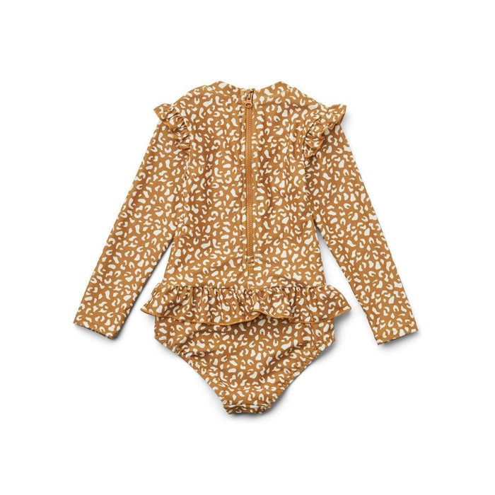 Sille Swim Jumpsuit | mini leo / golden caramel von Liewood ♥ - pilzessono.shop - zauberhafte Kinderdinge