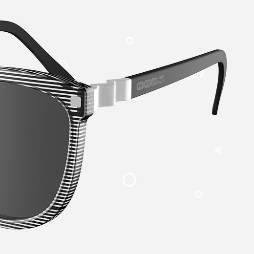Sonnenbrille Jahre SUN Buzz in Streifen von Ki ET LA ♥ - pilzessono.shop