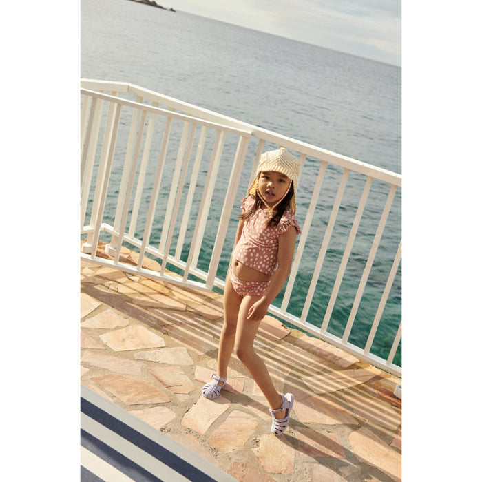 Sonnenhut Lusio Seersucker yellow mellow / creme de la creme von Liewood ♡ - pilzessono.shop - zauberhafte Kinderdinge