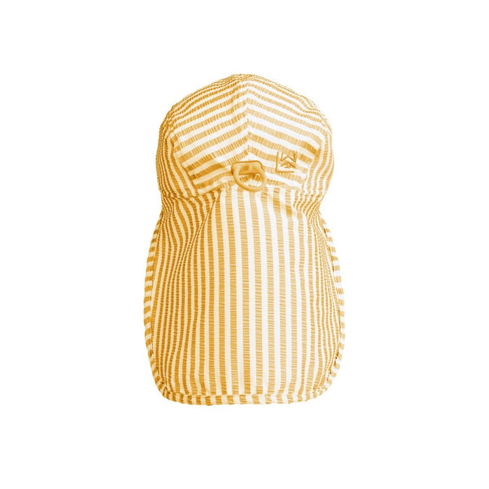Sonnenhut Lusio Seersucker yellow mellow / creme de la creme von Liewood ♡ - pilzessono.shop - zauberhafte Kinderdinge