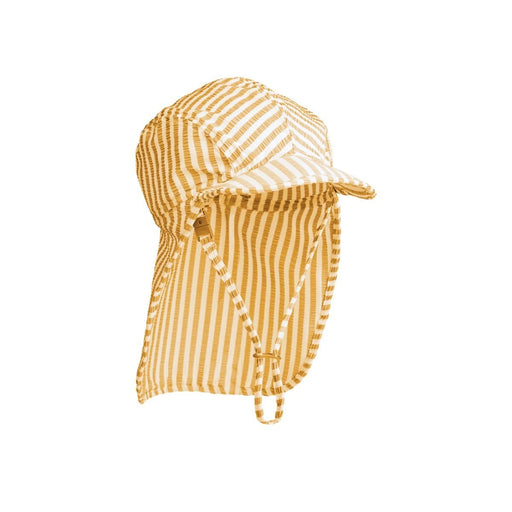 Sonnenhut Lusio Seersucker yellow mellow / creme de la creme von Liewood ♡ - pilzessono.shop - zauberhafte Kinderdinge