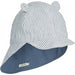 Sonnenhut wendbar in Blue wave/creme de la creme - pilzessono.shop - zauberhafte Kinderdinge