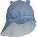 Sonnenhut wendbar in Blue wave/creme de la creme - pilzessono.shop - zauberhafte Kinderdinge