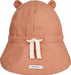 Sonnenhut wendbar in Stripe Tuscany rose / Sandy - pilzessono.shop - zauberhafte Kinderdinge
