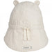 Sonnenhut wendbar in stripes Yellow mellow / Creme de la creme - pilzessono.shop - zauberhafte Kinderdinge
