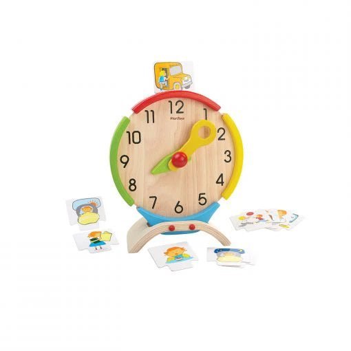 Spiel Uhr zum Lernen | Activity Clock von PlanToys ★ - pilzessono.shop - zauberhafte Kinderdinge