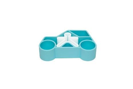 Spielfigur mit Auto in blau - pilzessono.shop - zauberhafte Kinderdinge