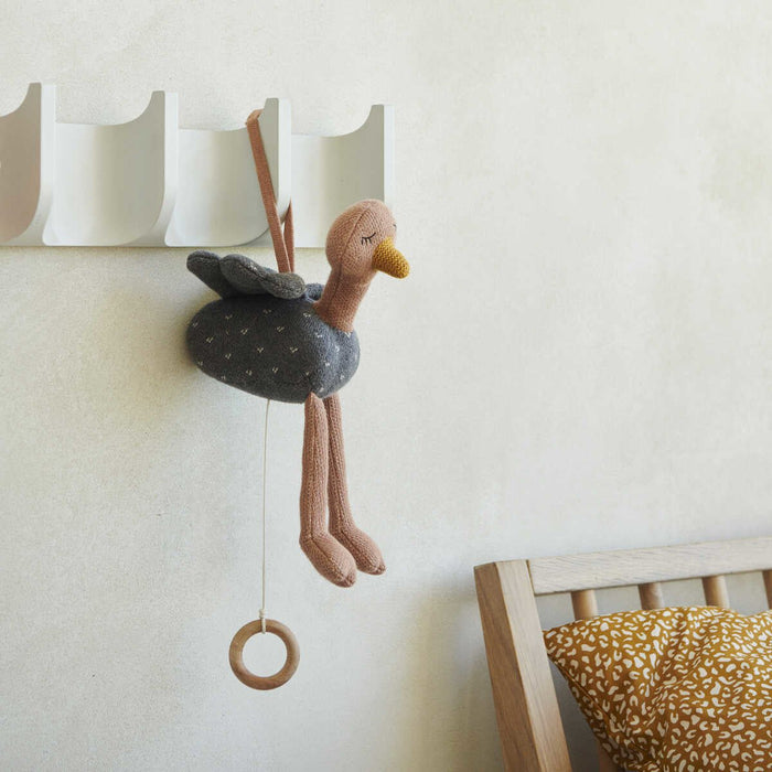 Spieluhr ANGELA Ostrich/dark grey melange von Liewood ♡ - pilzessono.shop - zauberhafte Kinderdinge