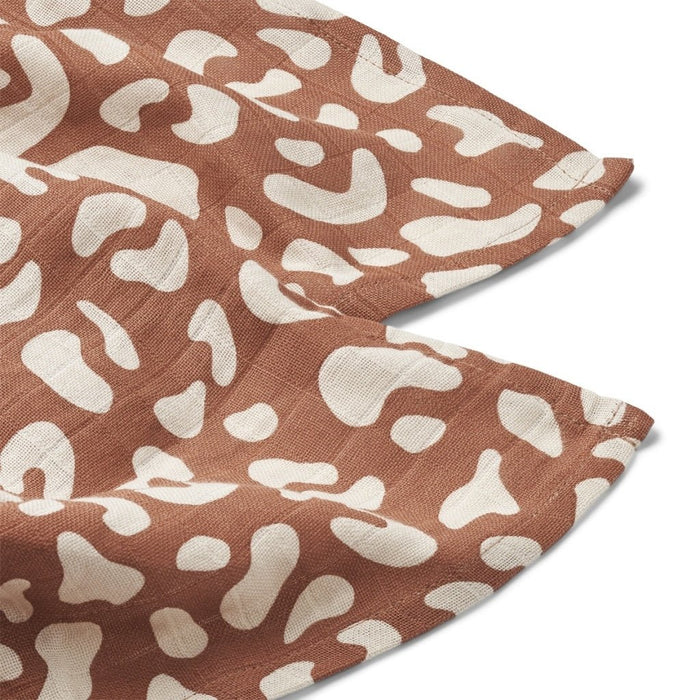 Spucktücher Mega leo / Tuscany rose Lewis muslin cloth 2-pack von Liewood ♡ - pilzessono.shop - zauberhafte Kinderdinge