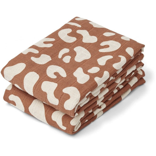 Spucktücher Mega leo / Tuscany rose Lewis muslin cloth 2-pack von Liewood ♡ - pilzessono.shop - zauberhafte Kinderdinge