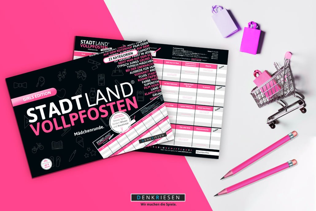 Stadt Land Vollpfosten Girls Edition - pilzessono.shop - zauberhafte Kinderdinge