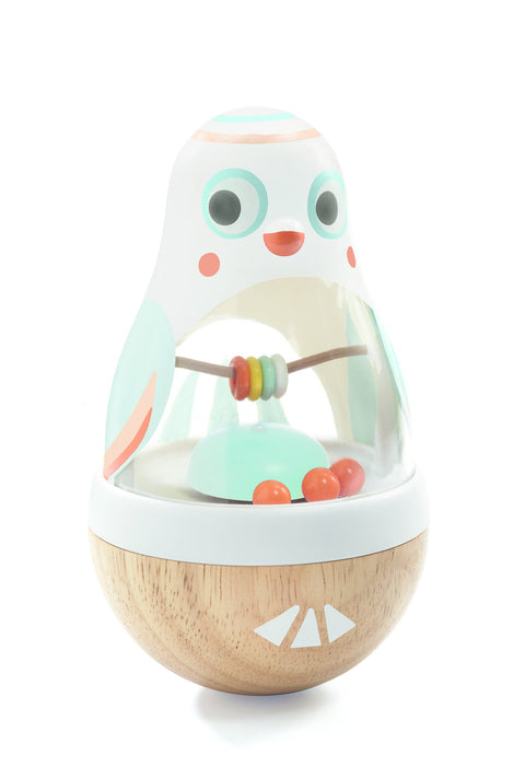 Stehauffigur & Rassel BabyPoli von Djeco - pilzessono.shop - zauberhafte Kinderdinge